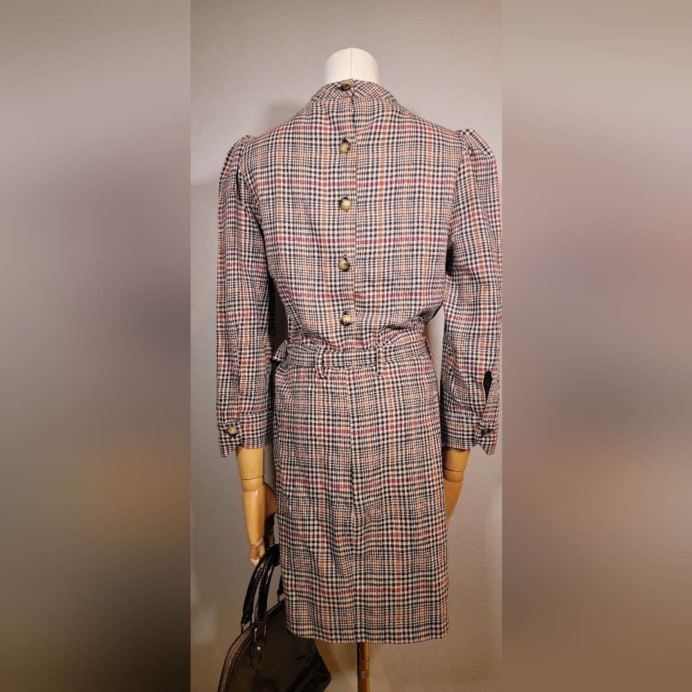 ZARA - TRF Collection Plaid Mini Dress, size L - Picture 4 of 5